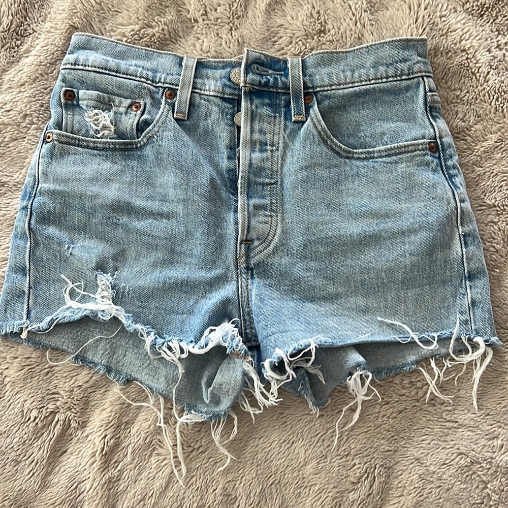 Levi's 501 Distressed Jean Shorts